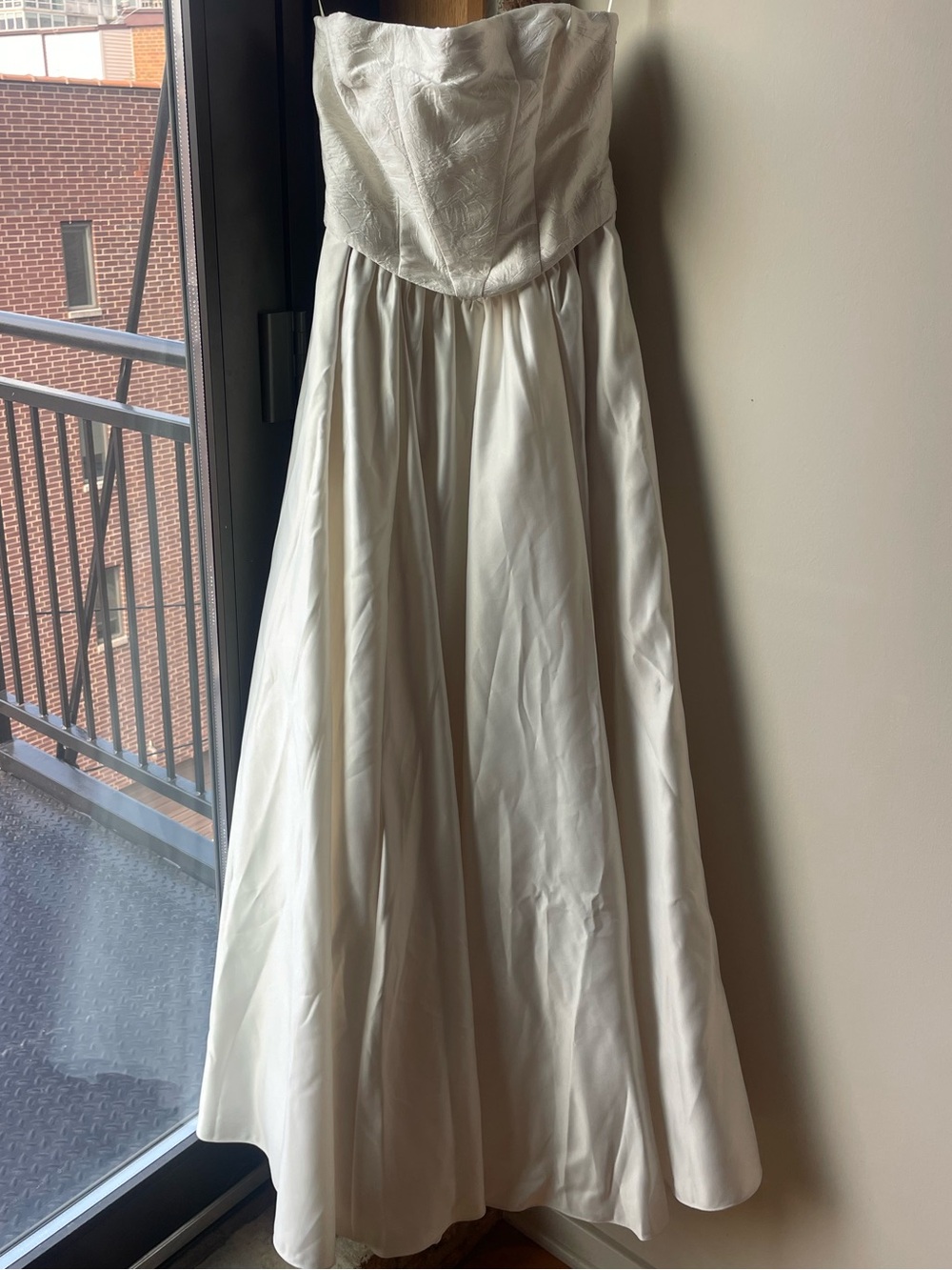 BHLDN Strapless Corset A-Line Maxi Dress